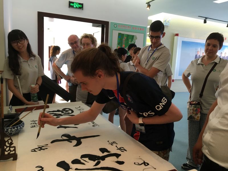 伟德BV官网学子积极参与“情系中法，携手筑梦”中法青年员工交流团活动